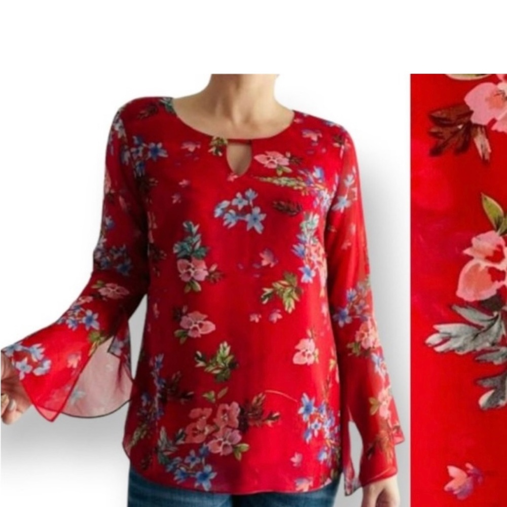 Cabi Devoted Floral Blouse - image 3